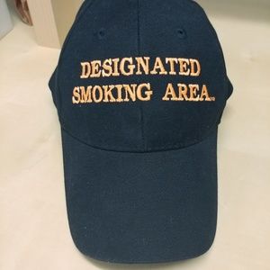 Hat cap black novelty smoking
